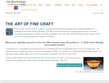 Tablet Screenshot of carolinadesignercraftsmen.com